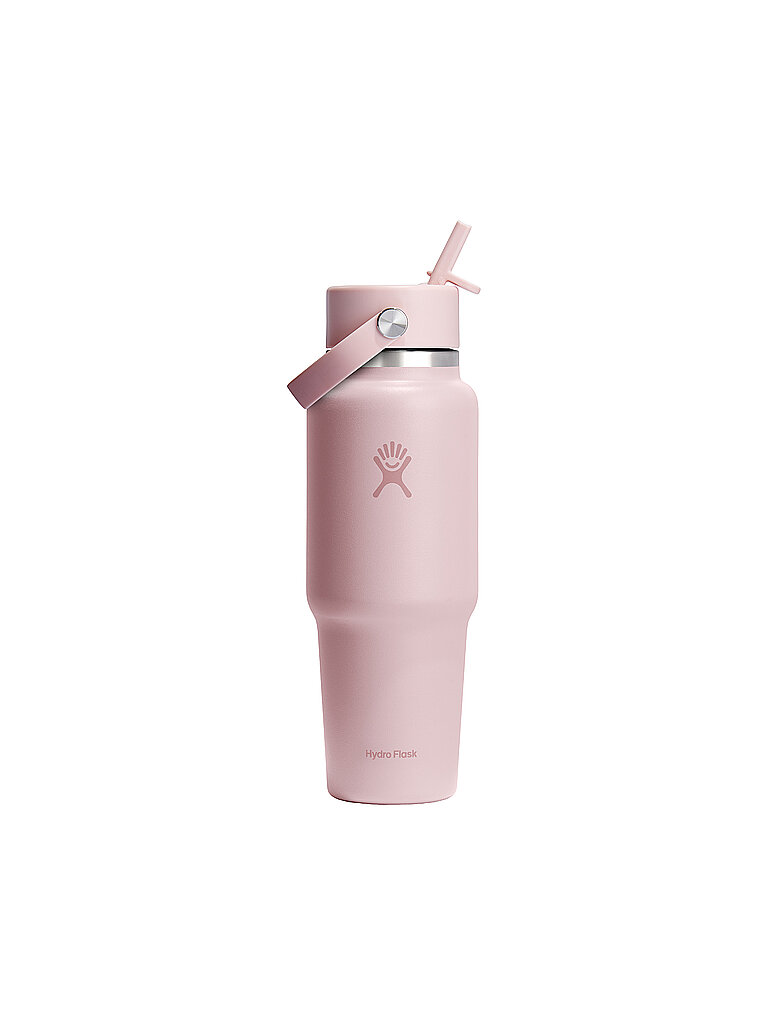 HYDRO FLASK Trinkflasche 32oz Wide Mouth Travel Bottle with Flex Straw Cap rosa